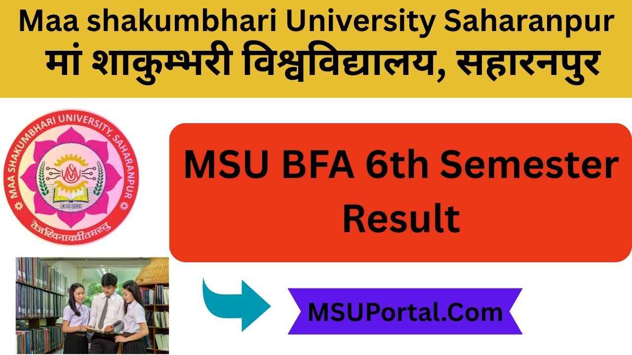 MSU BFA 6th Semester Result