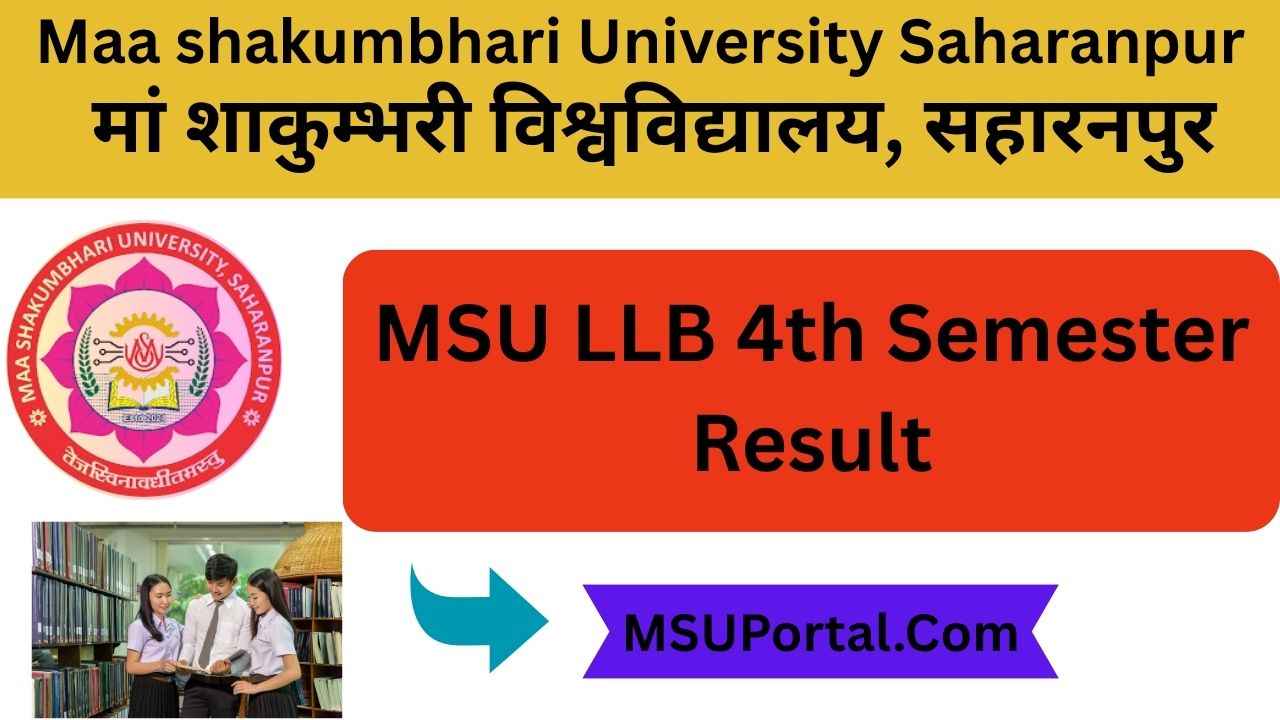 MSU LLB 4th Semester Result